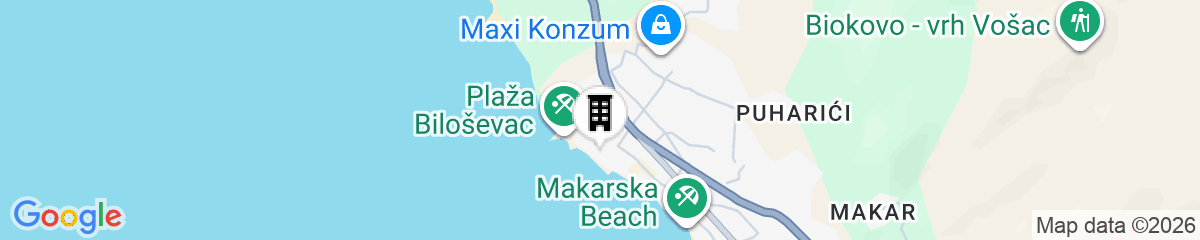 Map for Sunny Makarska by Valamar