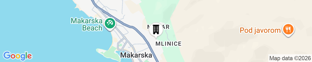 Map for Apartments Pavlinovic