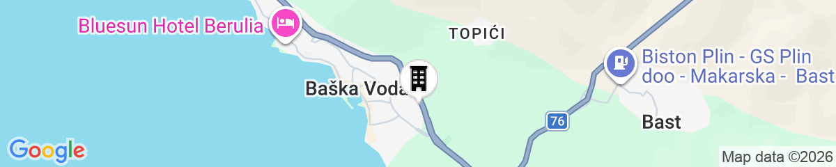 Map for Apartments Ivana