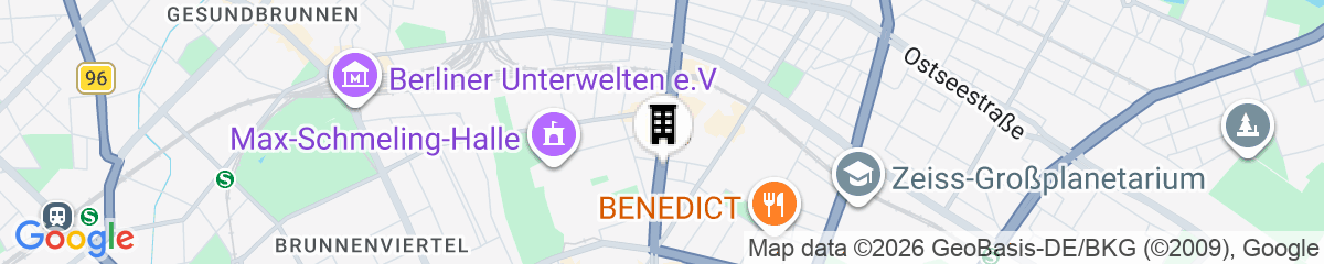 Map for Pension Freiraum Guesthouse Berlin