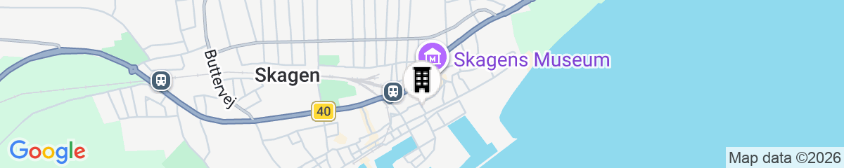Map for Hotel Strandly Skagen