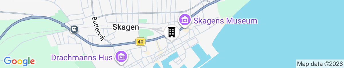 Map for Plesners Badehotel