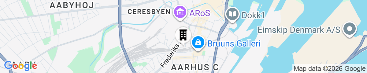 Map for Hotel Oasia Aarhus