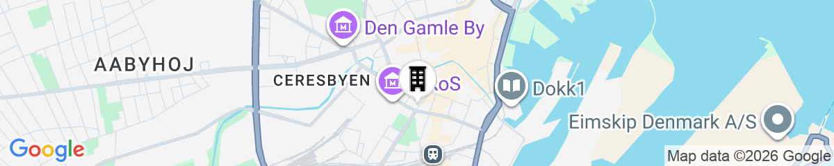 Map for Radisson RED Aarhus