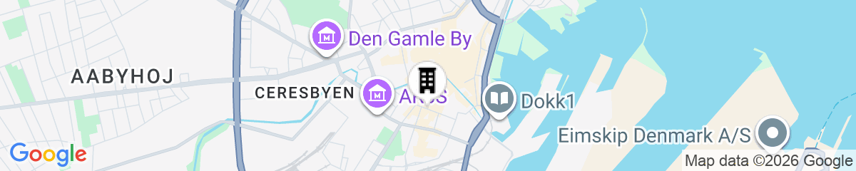 Map for Scandic Aarhus City
