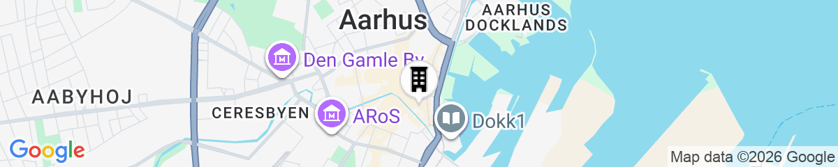 Map for CABINN Aarhus Hotel