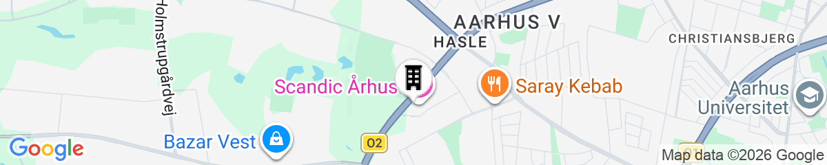 Map for Scandic Aarhus Vest
