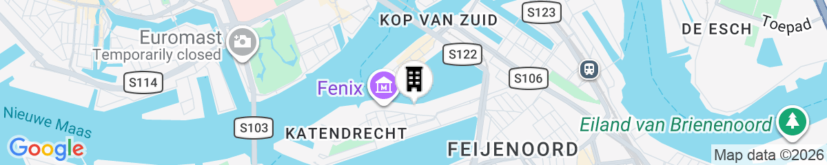 Map for Bed Bites & Business Hotel Rotterdam