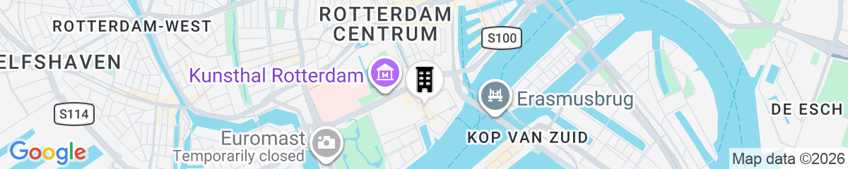Map for Hotel Rose Rotterdam