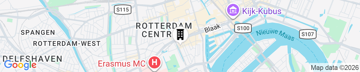 Map for CityHub Rotterdam