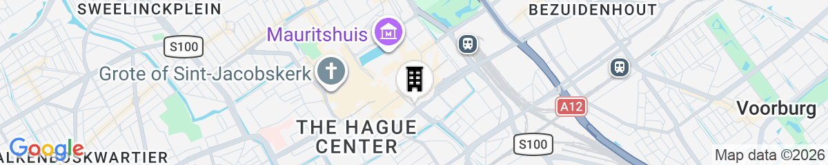 Map for TRIBE Hotel Den Haag Centraal - Opened December 2025