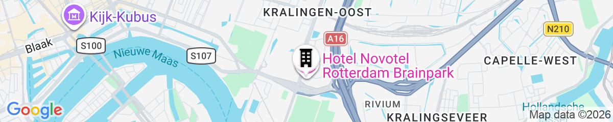 Map for Novotel Rotterdam Brainpark