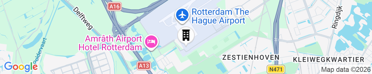 Map for Fletcher Hotel Rotterdam-Airport