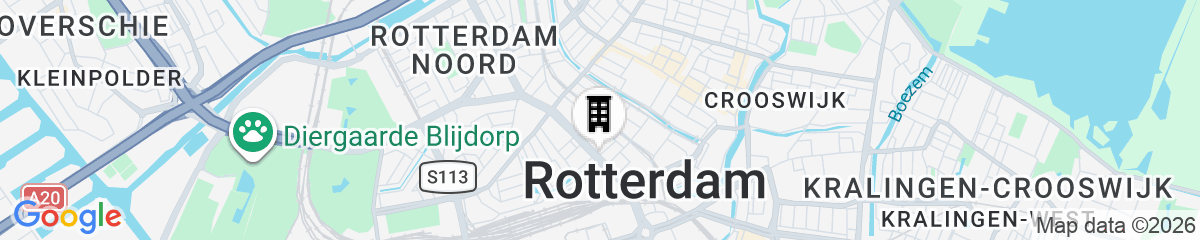 Map for a&o Rotterdam City