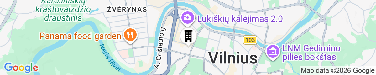 Map for Hilton Garden Inn Vilnius City Centre