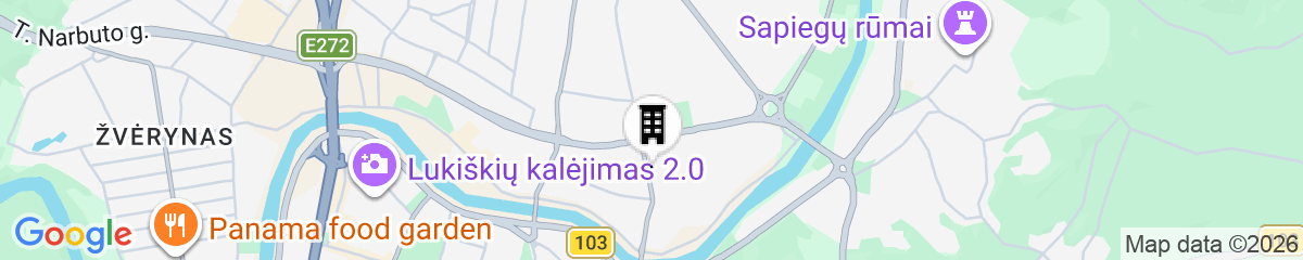 Map for Courtyard by Marriott Vilnius City Center