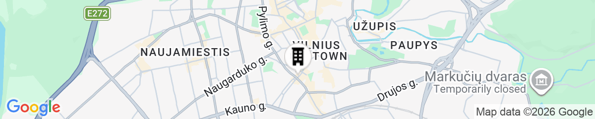 Map for City Hotels Rūdninkai