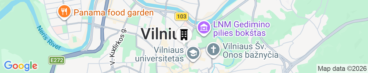 Map for Amberton Cathedral Square Hotel Vilnius