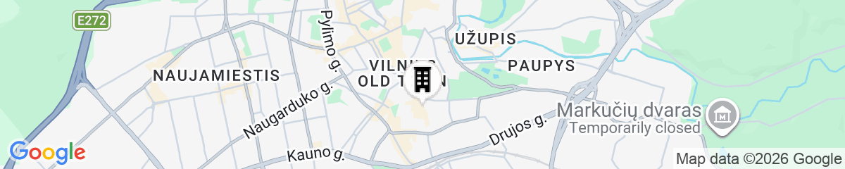 Map for Royal Boutique Hotel Vilnius Gates of Dawn