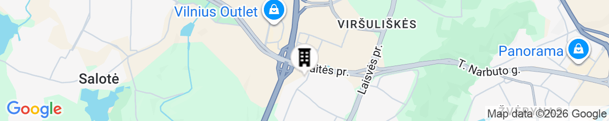 Map for Green Vilnius Hotel