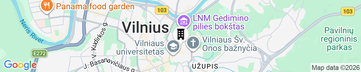 Map for Pilies8 Luxury Vilnius Apartment