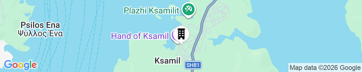 Map for Hotel de Ksamil