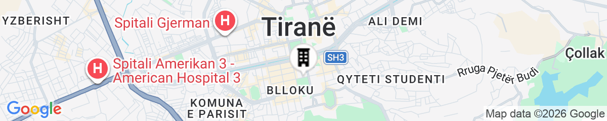 Map for Grand Hotel & Spa Tirana