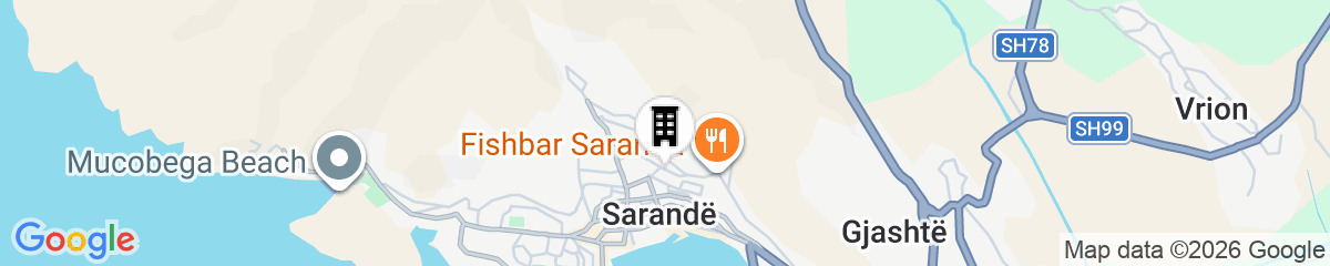 Map for Lazy Roo Hostel Saranda