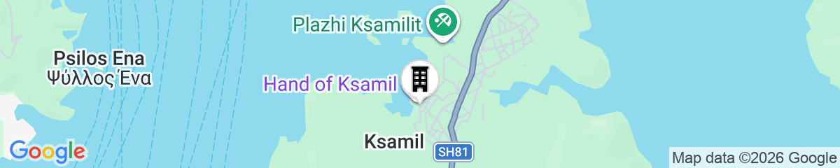 Map for Rida Village Ksamil Island