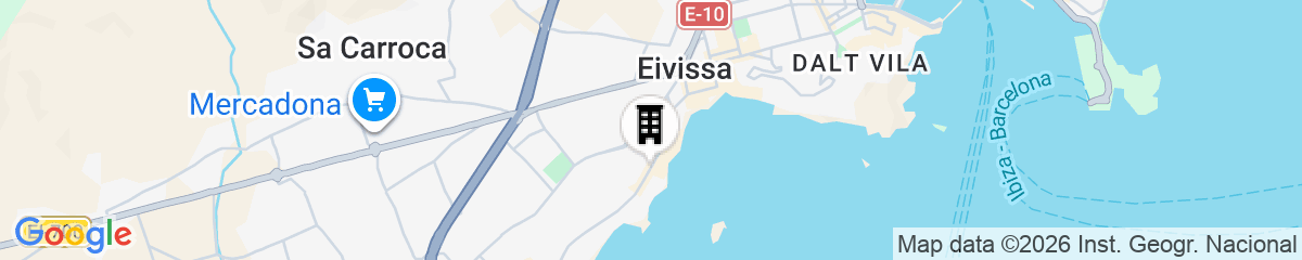 Map for Apartamentos Avenida - MC Apartamentos Ibiza