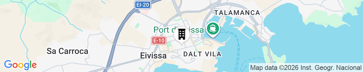 Map for Hostal Europa Punico