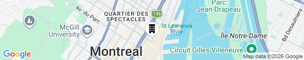 Map for Le Petit Hôtel Vieux-Montréal | Notre-Dame
