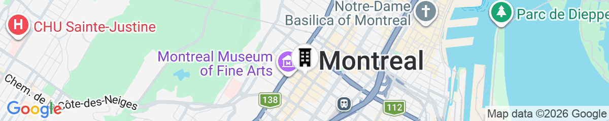 Map for Four Seasons Hotel Montreal