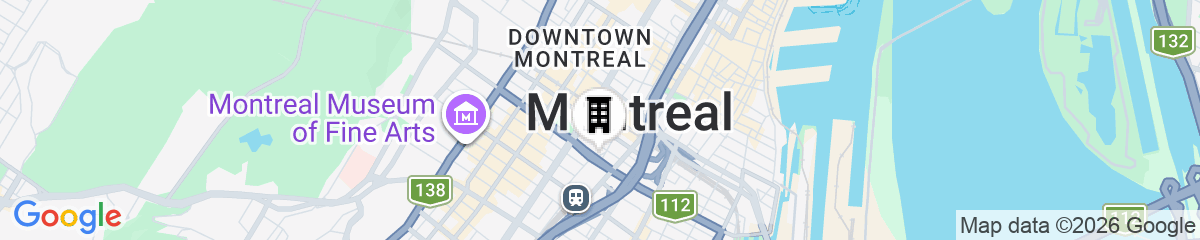 Map for Montreal Marriott Chateau Champlain