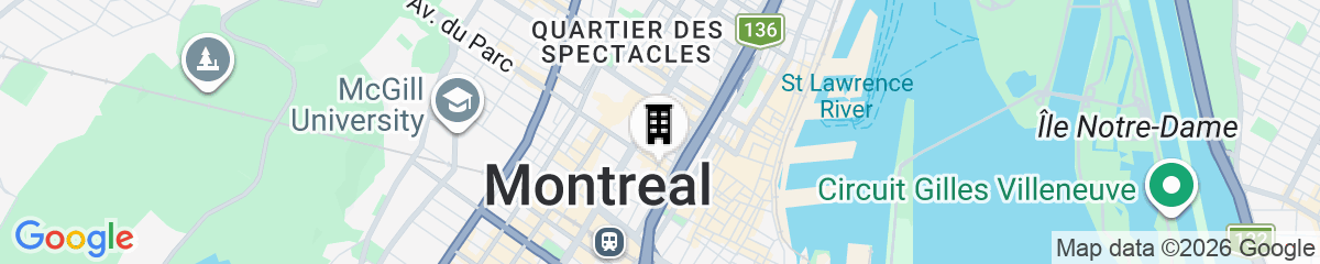 Map for Humaniti Hotel Montreal, Autograph Collection