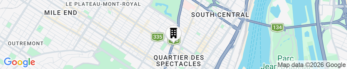 Map for Hôtel St-Thomas