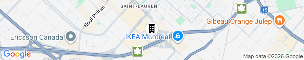 Map for Residence Inn by Marriott Montreal Airport