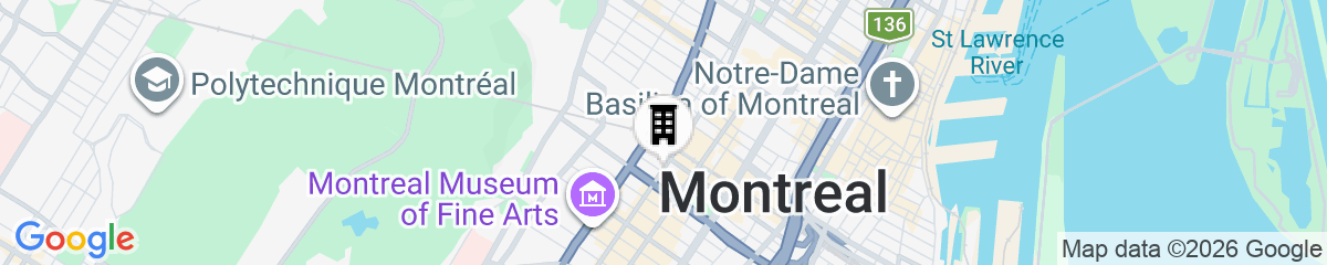 Map for Metcalfe Hotel Montréal by Gray Collection
