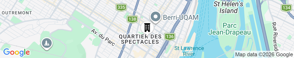 Map for Best Western Plus Hotel Montreal