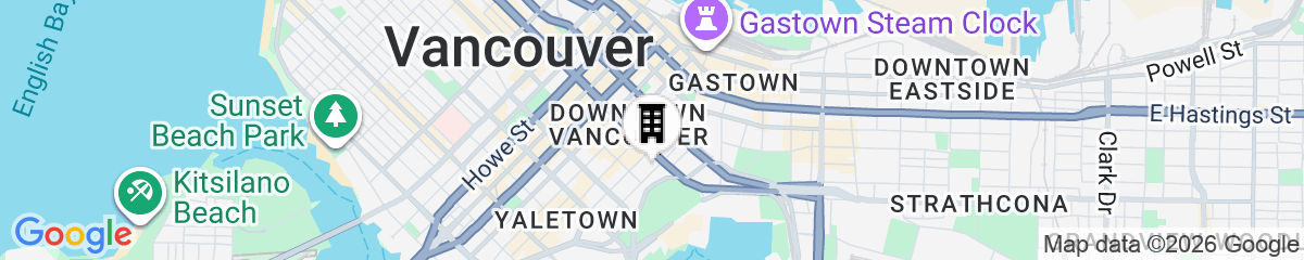 Map for Hotel Willo (formerly YWCA Hotel Vancouver)