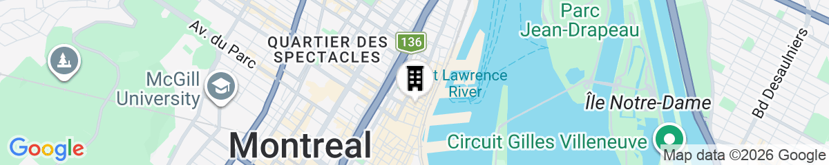 Map for AC Hotel by Marriott Old Montreal
