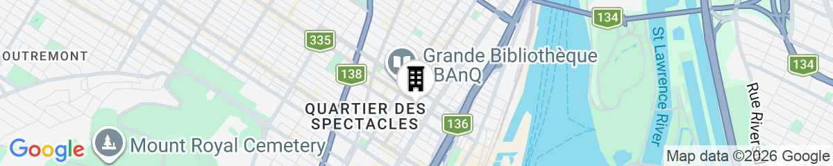 Map for Hotel St-Denis