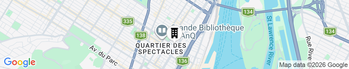 Map for Fairfield by Marriott Montreal Downtown