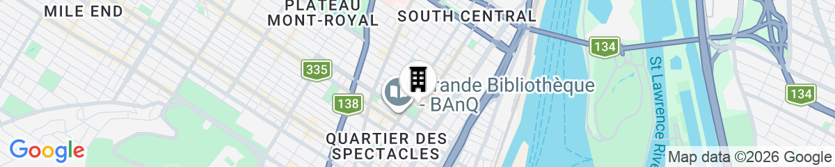 Map for Hyatt Place Montreal - Downtown