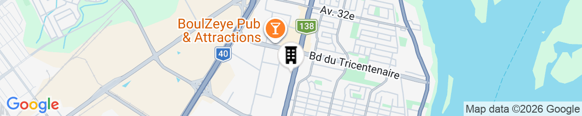 Map for Best Western Plus Montreal East