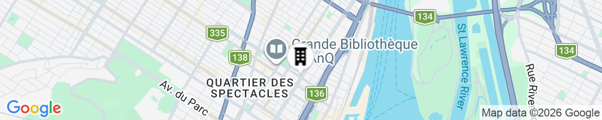 Map for Hotel Le Roberval