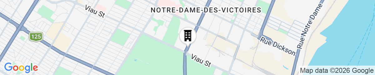 Map for Hotel Universel Montreal