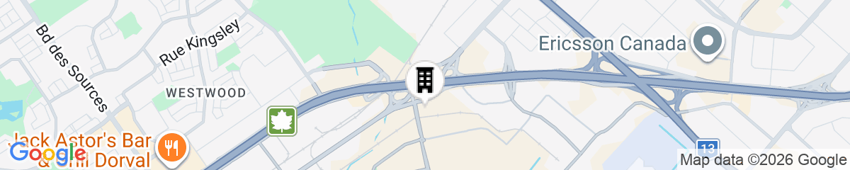 Map for Novotel Montreal Aeroport