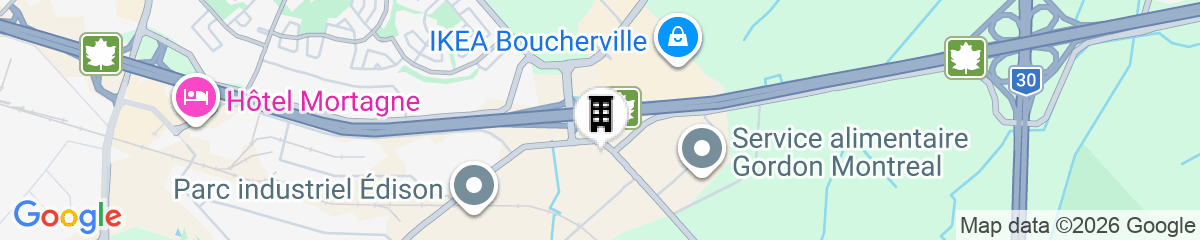 Map for Imperia Hotel & Suites Boucherville