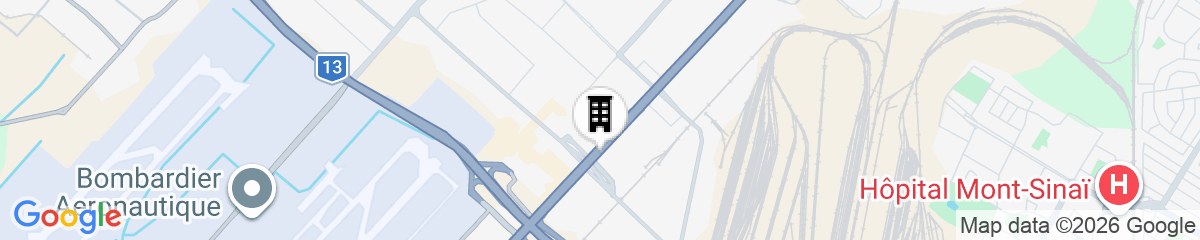 Map for Hilton Garden Inn Montreal Airport